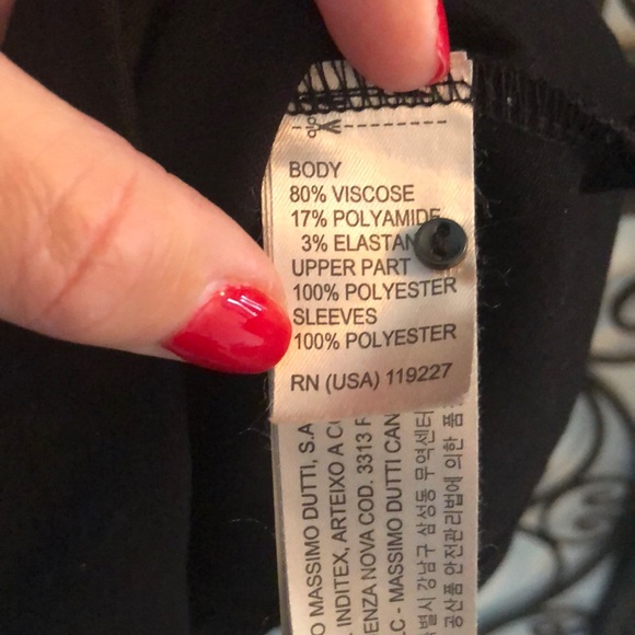 Massimo dutti black stylish form fitting dress. - Picture 5 of 5